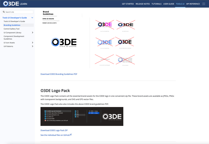 Preview image for the O3DE branding guidelines