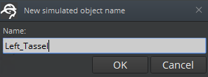 Name your simulated object.