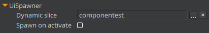 UISpawner component with an example slice file.