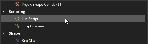 Lua Script component