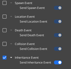 Particle Event Sender